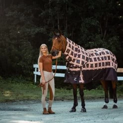 Horze Tara Women's High Waist Breeches With Leather Full Seat 26 Horze Tara Women's High Waist Breeches With Leather Full Seat -Sports - Equestrian Riding Shop 36093 TFBE RBBR 5