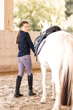 Horze Tara Kids' Full Seat Breeches With High Waist 28 Horze Tara Kids' Full Seat Breeches With High Waist -Sports - Equestrian Riding Shop 36096 433 07