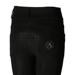 Horze Tara Kids' Full Seat Breeches With High Waist 36 Horze Tara Kids' Full Seat Breeches With High Waist -Sports - Equestrian Riding Shop 36096 BL 4