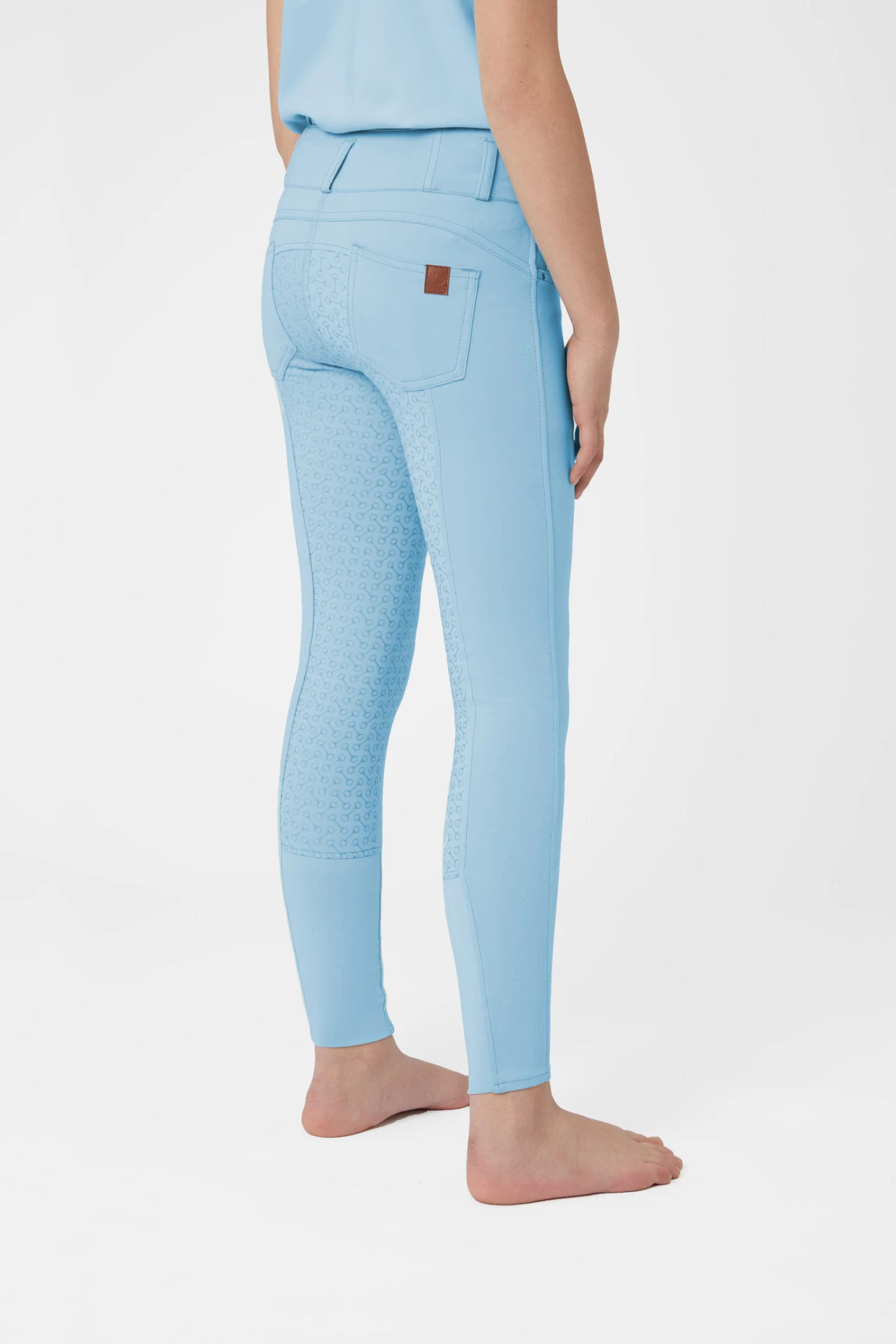 Horze Tara Kids' Full Seat Breeches With High Waist 19 Horze Tara Kids' Full Seat Breeches With High Waist - Image 17