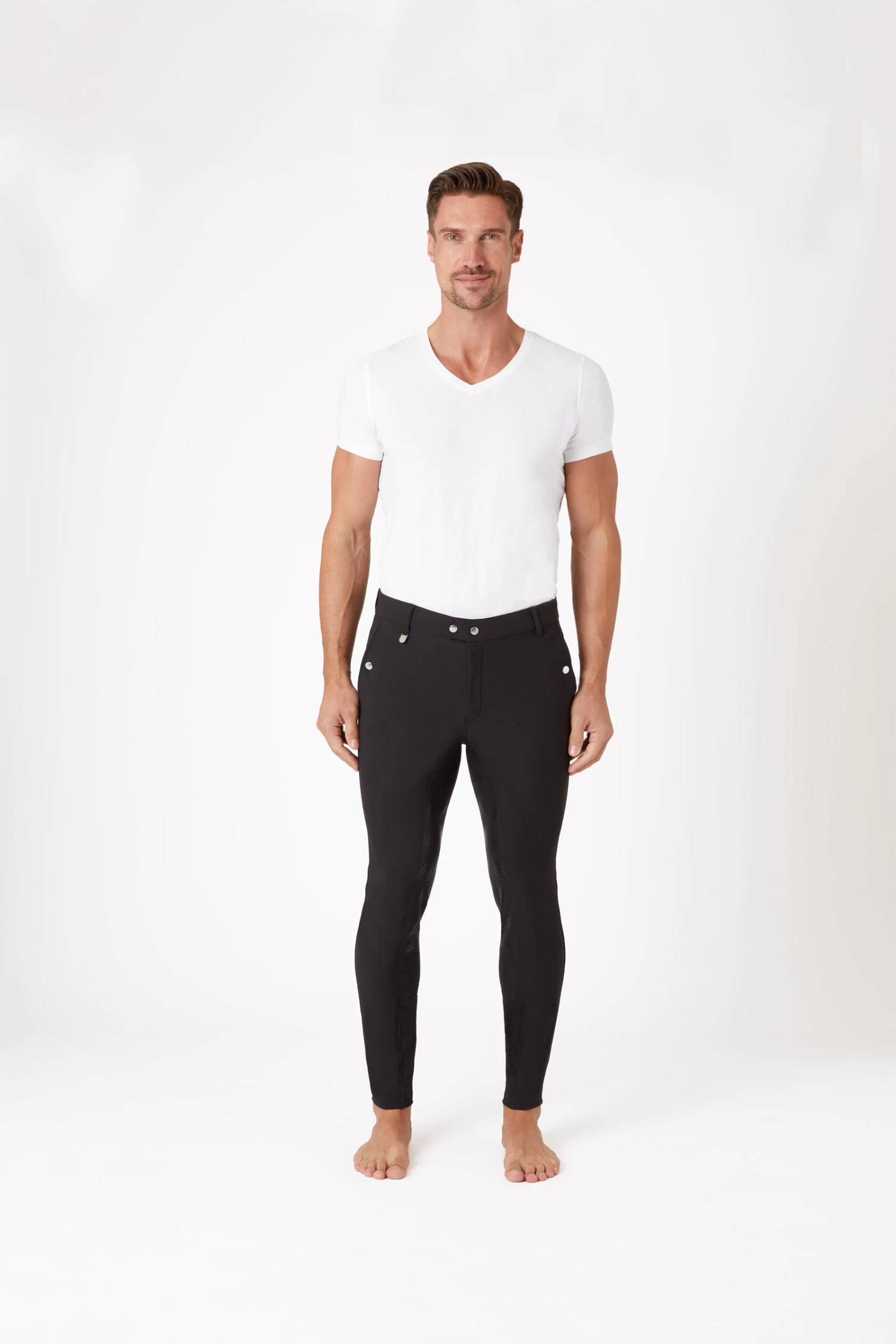 Horze Grand Prix Men's Silicone Full Seat Breeches 5 Horze Grand Prix Men's Silicone Full Seat Breeches - Image 3