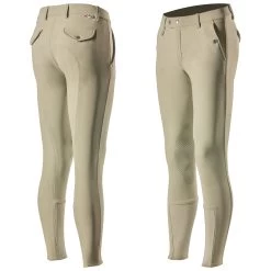 Horze Grand Prix Men's Silicone Knee Patch Breeches -Sports - Equestrian Riding Shop 36262 LBR 1
