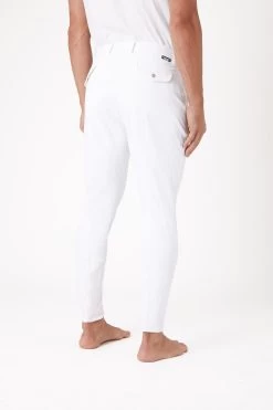 Horze Grand Prix Men's Silicone Knee Patch Breeches -Sports - Equestrian Riding Shop 36262 wh 02