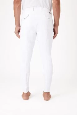 Horze Grand Prix Men's Silicone Knee Patch Breeches -Sports - Equestrian Riding Shop 36262 wh 04