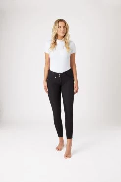 Horze Grand Prix Women's Leather Full Seat Breeches -Sports - Equestrian Riding Shop 36271 BL 3