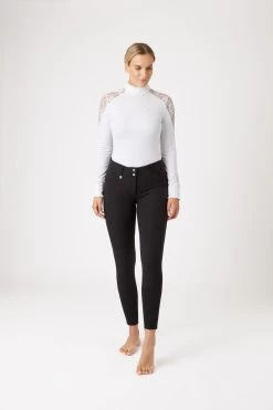 Horze Grand Prix Silicone Knee Patch Breeches For Women 24 Horze Grand Prix Silicone Knee Patch Breeches For Women -Sports - Equestrian Riding Shop 36272 BL 3