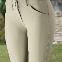 Horze Grand Prix Silicone Knee Patch Breeches For Women 34 Horze Grand Prix Silicone Knee Patch Breeches For Women -Sports - Equestrian Riding Shop 36272 LBR 5