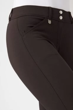 Horze Grand Prix Women's Silicone Grip Full Seat Breeches -Sports - Equestrian Riding Shop 36291 DBR 5