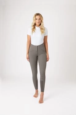 Horze Desiree Women's High Waist Silicone Full Seat Breeches -Sports - Equestrian Riding Shop 36605 CRDG 3