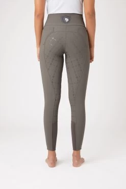 Horze Desiree Women's High Waist Silicone Full Seat Breeches -Sports - Equestrian Riding Shop 36605 CRDG 4
