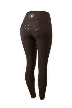 Horze Desiree Women's High Waist Silicone Full Seat Breeches -Sports - Equestrian Riding Shop 36605 DBR 1