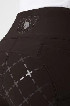 Horze Desiree Women's High Waist Silicone Full Seat Breeches -Sports - Equestrian Riding Shop 36605 DBR 5