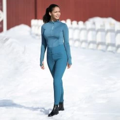 Horze Desiree Women's High Waist Silicone Full Seat Breeches -Sports - Equestrian Riding Shop 36605 ITB 2