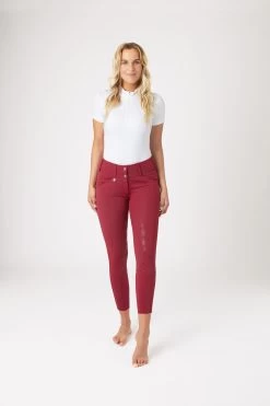 Horze Grand Prix Thermo Softshell Silicone FS Breeches For Women -Sports - Equestrian Riding Shop 36608 CDRE 3