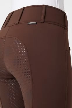 Horze Grand Prix Thermo Softshell Silicone FS Breeches For Women -Sports - Equestrian Riding Shop 36608 MDBR 5