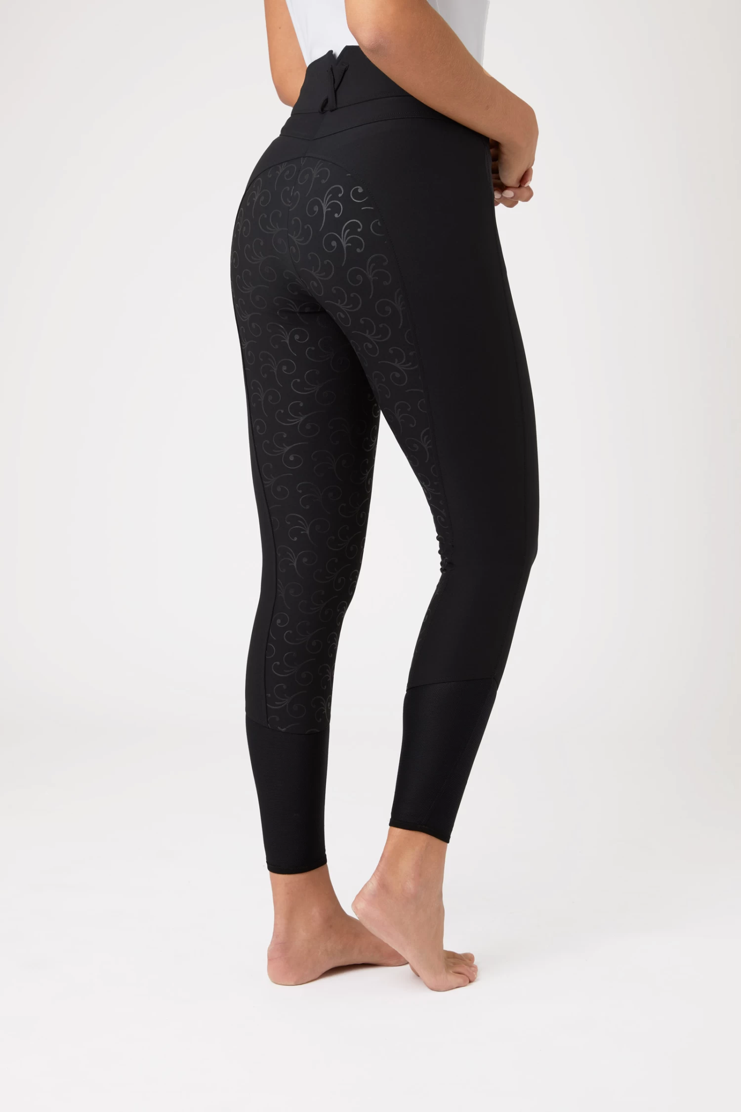 Horze Angelina Women's Lightweight Stretch Silicone Full Seat Breeches 4 Horze Angelina Women's Lightweight Stretch Silicone Full Seat Breeches - Image 2