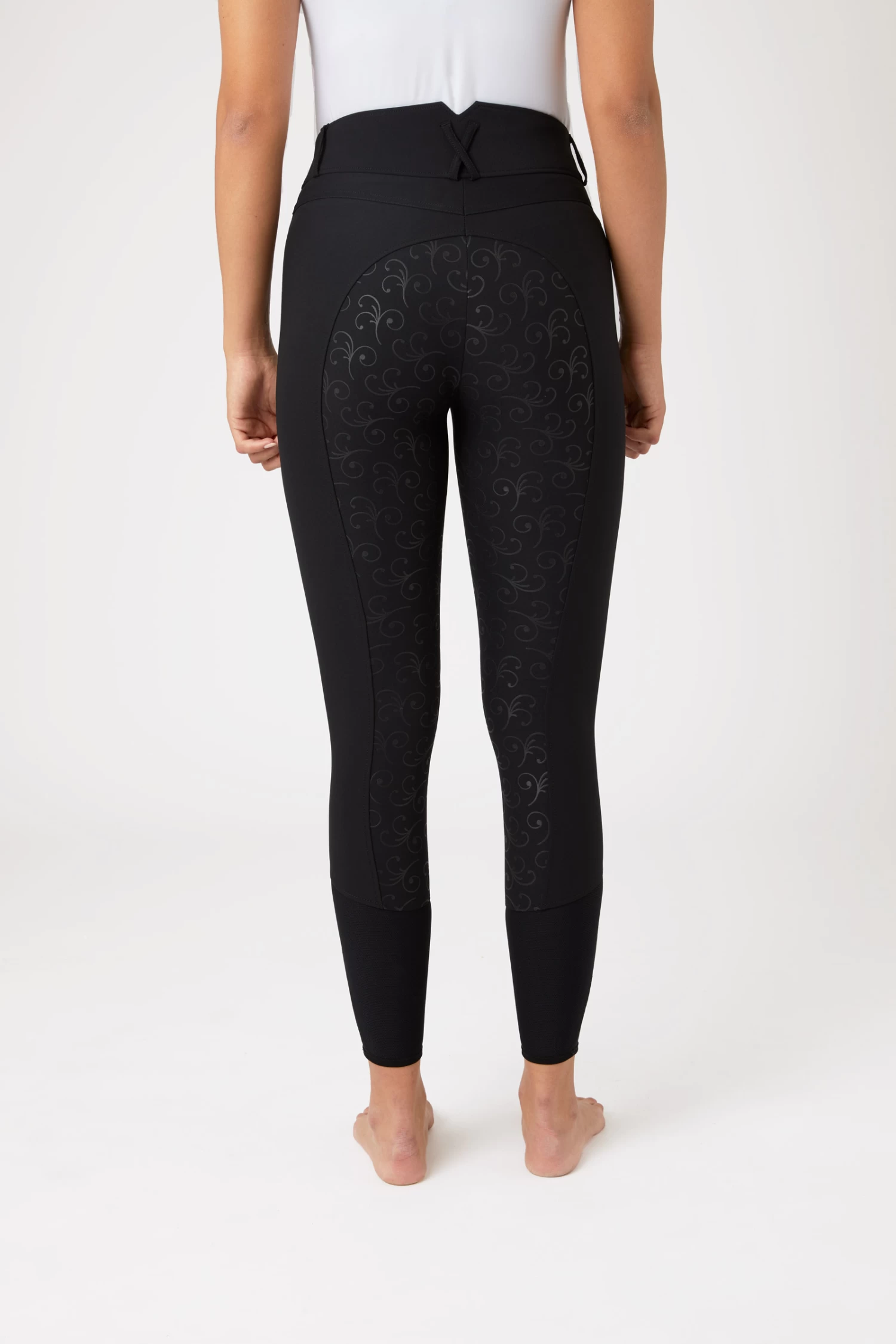 Horze Angelina Women's Lightweight Stretch Silicone Full Seat Breeches 6 Horze Angelina Women's Lightweight Stretch Silicone Full Seat Breeches - Image 4