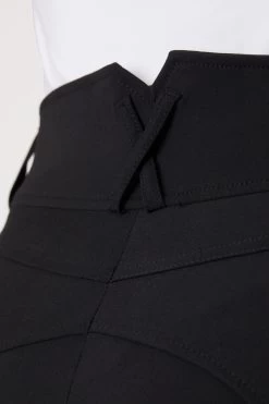 Horze Angelina Women's Lightweight Stretch Leather Knee Patch Breeches -Sports - Equestrian Riding Shop 36618 BL 5