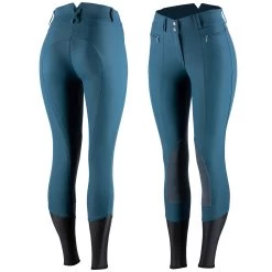 Horze Angelina Women's Lightweight Stretch Leather Knee Patch Breeches -Sports - Equestrian Riding Shop 36618 RPB 1