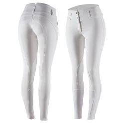 Horze Daniela Women's Leather Knee Patch Breeches 21 Horze Daniela Women's Leather Knee Patch Breeches -Sports - Equestrian Riding Shop 36621 WH 1