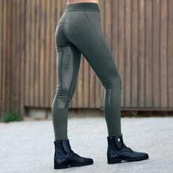 Horze Madison Women's Silicone Full Seat Tights -Sports - Equestrian Riding Shop 36637 LDGR 2