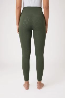 Horze Gillian Women's Full Seat Compression Tights -Sports - Equestrian Riding Shop 36673 BKGR 4