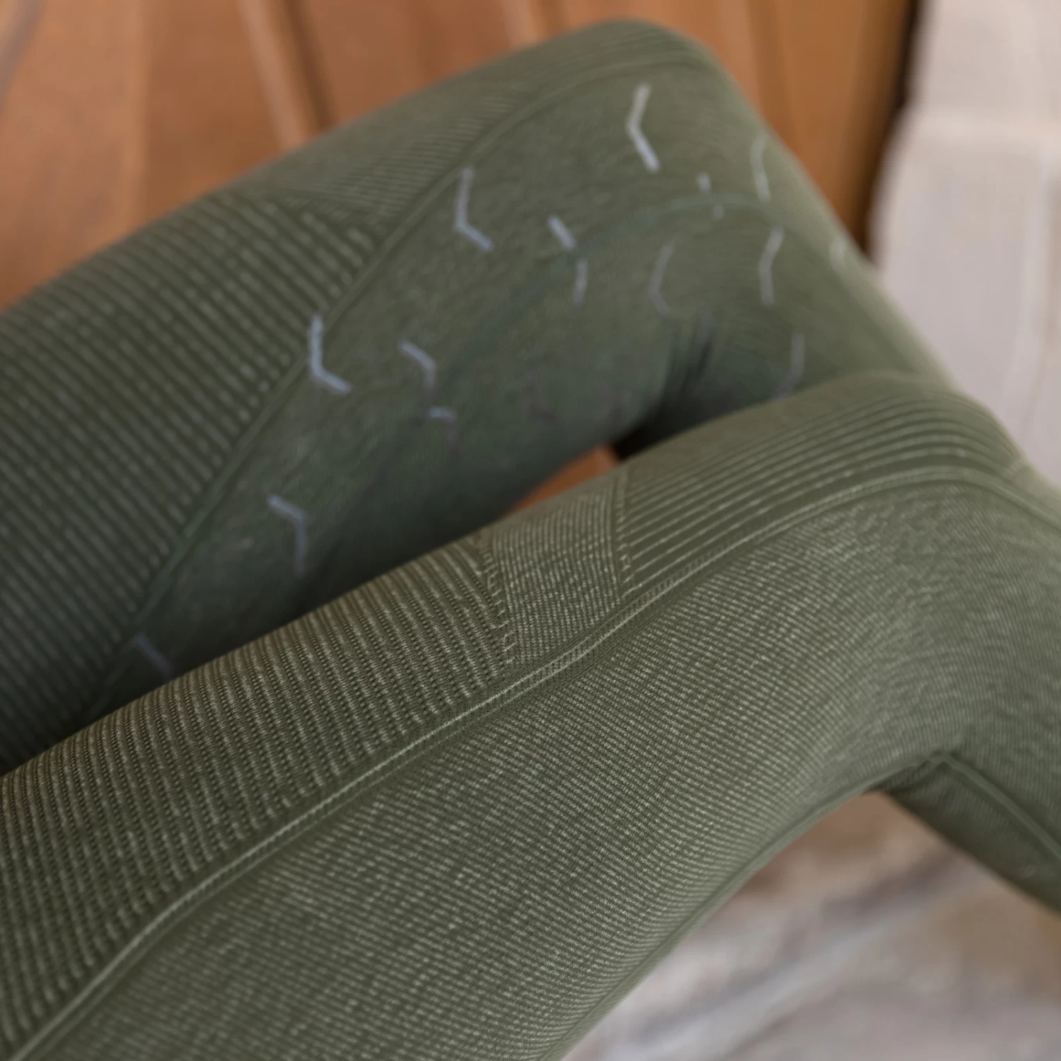 Horze Vanessa Women's Seamless Denim-Look Silicone Full Seat Tights 6 Horze Vanessa Women's Seamless Denim-Look Silicone Full Seat Tights - Image 4