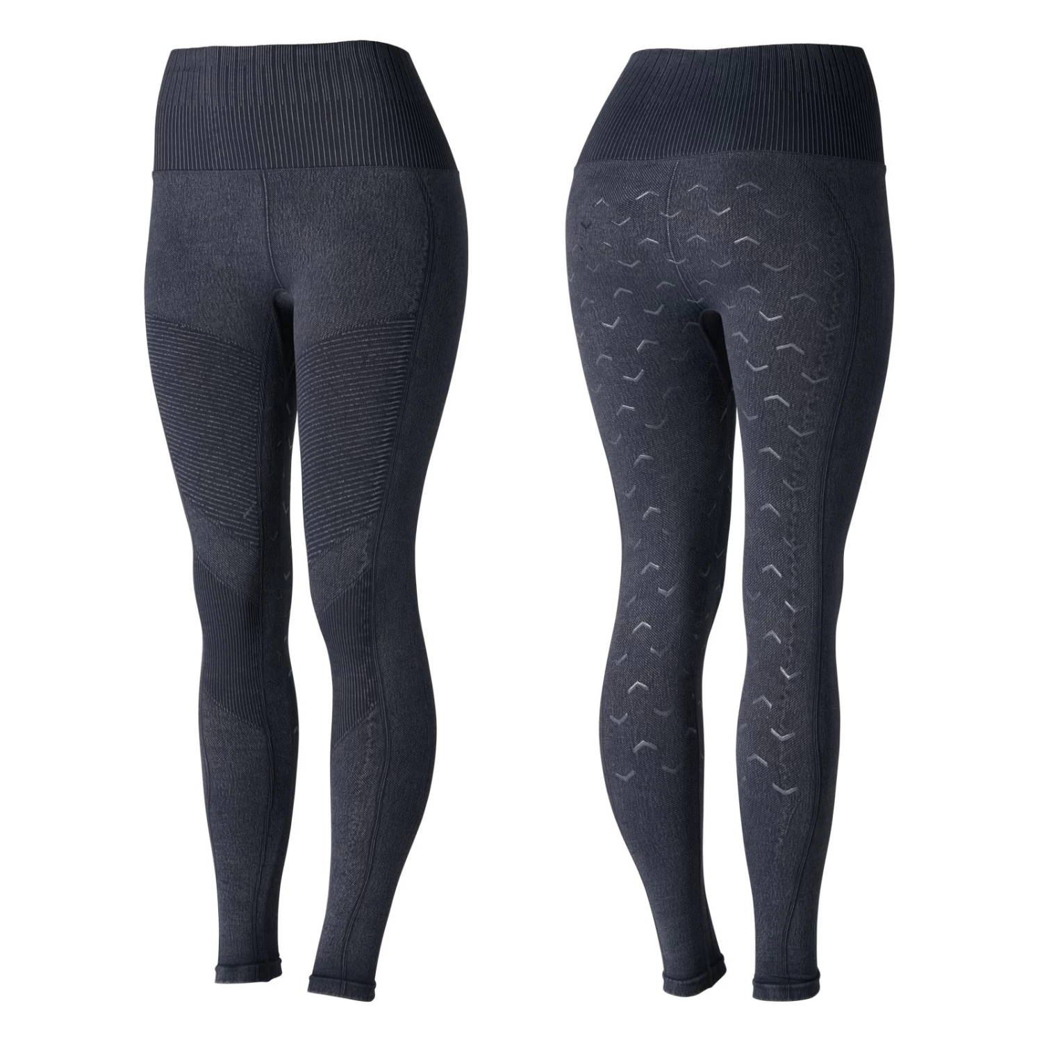 Horze Vanessa Women's Seamless Denim-Look Silicone Full Seat Tights 16 Horze Vanessa Women's Seamless Denim-Look Silicone Full Seat Tights - Image 14