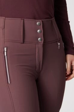 Horze Andrea High Waist Silicone Full Seat Breeches -Sports - Equestrian Riding Shop 36680 RMBU 5