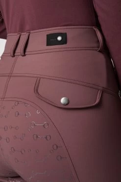 Horze Andrea High Waist Silicone Full Seat Breeches -Sports - Equestrian Riding Shop 36680 RMBU 6