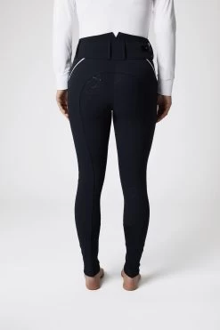 Horze Della High Waist Silicone Full Seat Breeches With Piping For Woman -Sports - Equestrian Riding Shop 36681 VDB 4