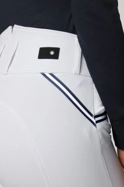 Horze Della High Waist Silicone Full Seat Breeches With Piping For Woman -Sports - Equestrian Riding Shop 36681 WH 6