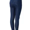 Horze Allison Kids Denim Silicone Full Seat Breeches -Sports - Equestrian Riding Shop 36683 DNB 1