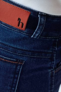 Horze Allison Kids Denim Silicone Full Seat Breeches -Sports - Equestrian Riding Shop 36683 DNB 5