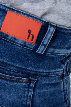 Horze Allison Kids Denim Silicone Full Seat Breeches -Sports - Equestrian Riding Shop 36683 LDB 4