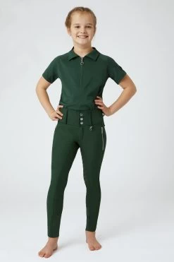 Horze Andrea Kids High Waist Full Seat Breeches -Sports - Equestrian Riding Shop 36689 MVGR 3