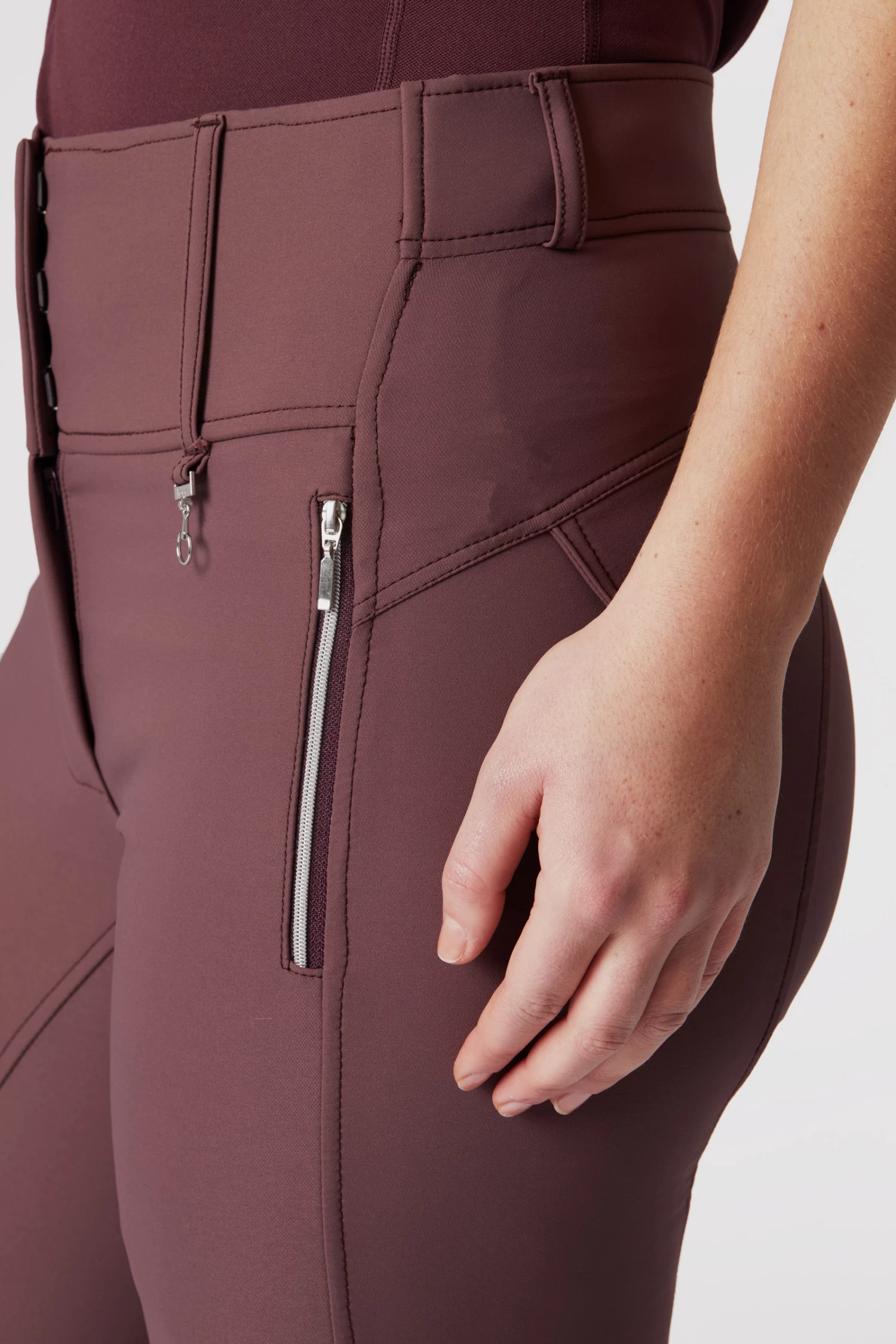 Horze Andrea High Waist Silicone Knee Patch Breeches For Woman 6 Horze Andrea High Waist Silicone Knee Patch Breeches For Woman - Image 5