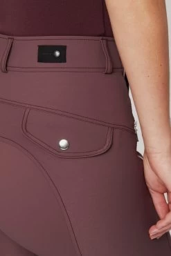 Horze Andrea High Waist Silicone Knee Patch Breeches For Woman 20 Horze Andrea High Waist Silicone Knee Patch Breeches For Woman -Sports - Equestrian Riding Shop 36690 RMBU 6