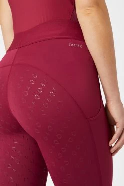 Horze Nadia Women's Silicone Full Seat Riding Tights With 4-Pockets -Sports - Equestrian Riding Shop 36694 ADPI 5