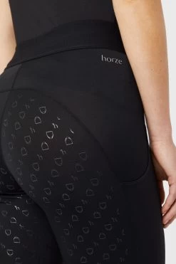 Horze Nadia Women's Silicone Full Seat Riding Tights With 4-Pockets -Sports - Equestrian Riding Shop 36694 BL 5
