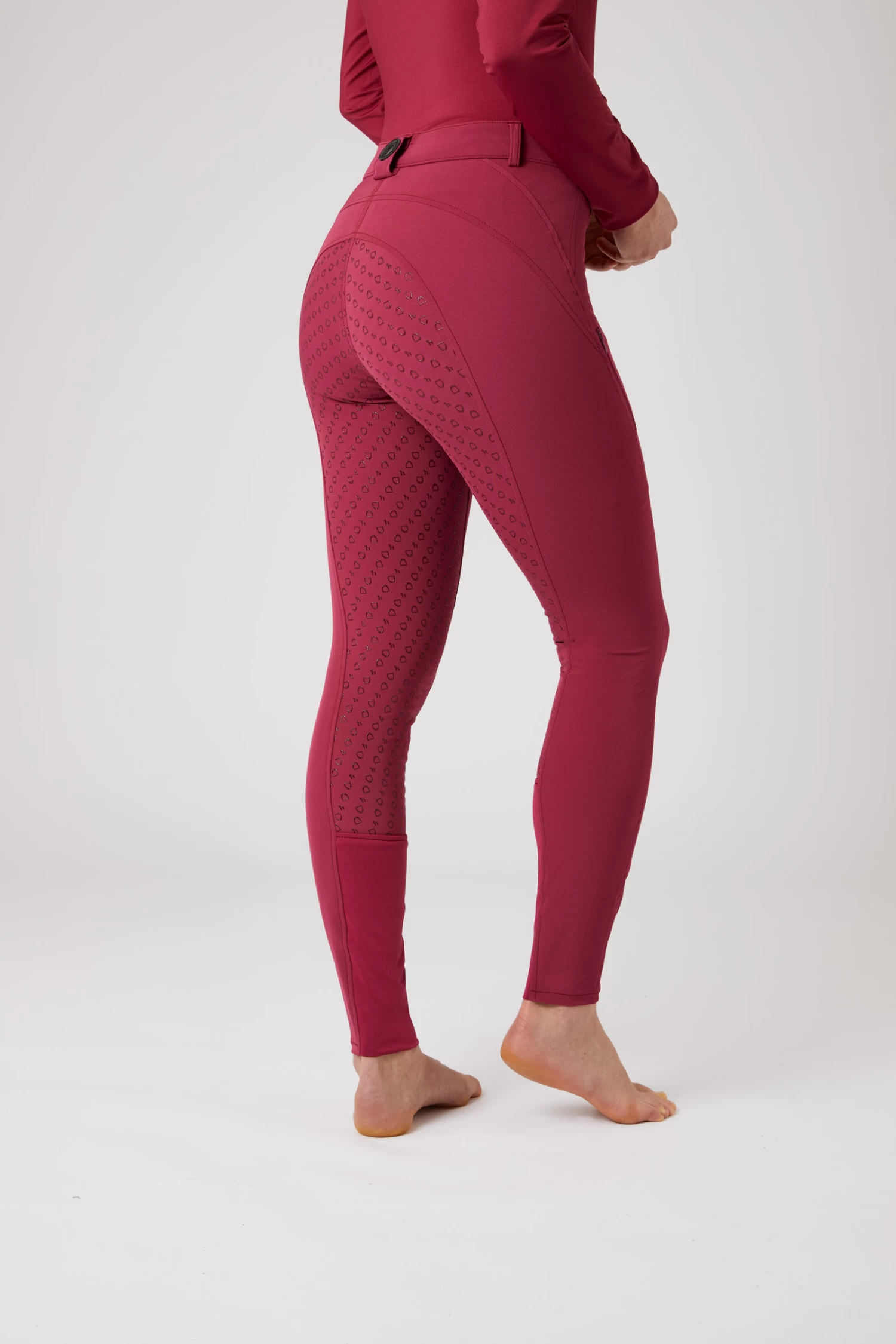 Horze Mila Women's Silicone Full Seat Breeches With High Waist 4 Horze Mila Women's Silicone Full Seat Breeches With High Waist - Image 2