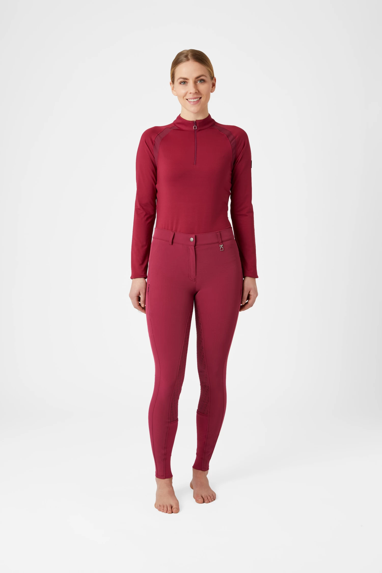 Horze Mila Women's Silicone Full Seat Breeches With High Waist 5 Horze Mila Women's Silicone Full Seat Breeches With High Waist - Image 3