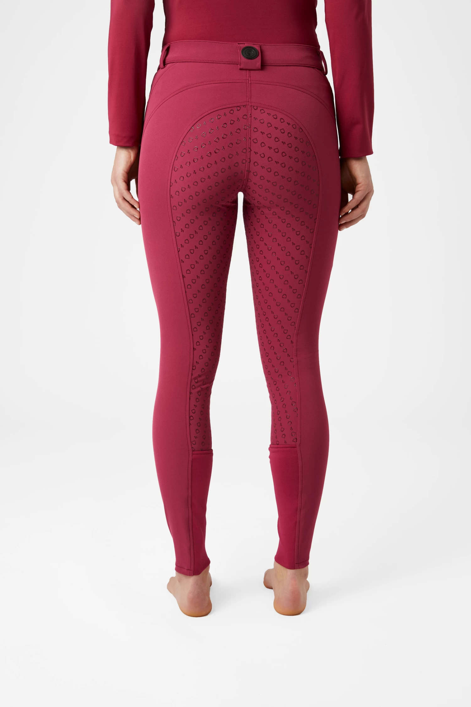 Horze Mila Women's Silicone Full Seat Breeches With High Waist 6 Horze Mila Women's Silicone Full Seat Breeches With High Waist - Image 4