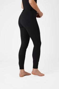 Horze Mila Women's Silicone Full Seat Breeches With High Waist 32 Horze Mila Women's Silicone Full Seat Breeches With High Waist -Sports - Equestrian Riding Shop 36698 BL 2