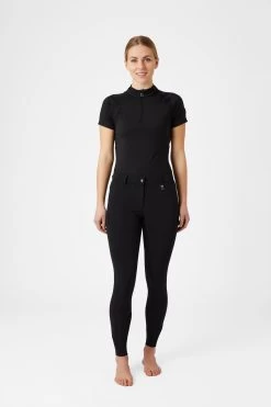 Horze Mila Women's Silicone Full Seat Breeches With High Waist 33 Horze Mila Women's Silicone Full Seat Breeches With High Waist -Sports - Equestrian Riding Shop 36698 BL 3
