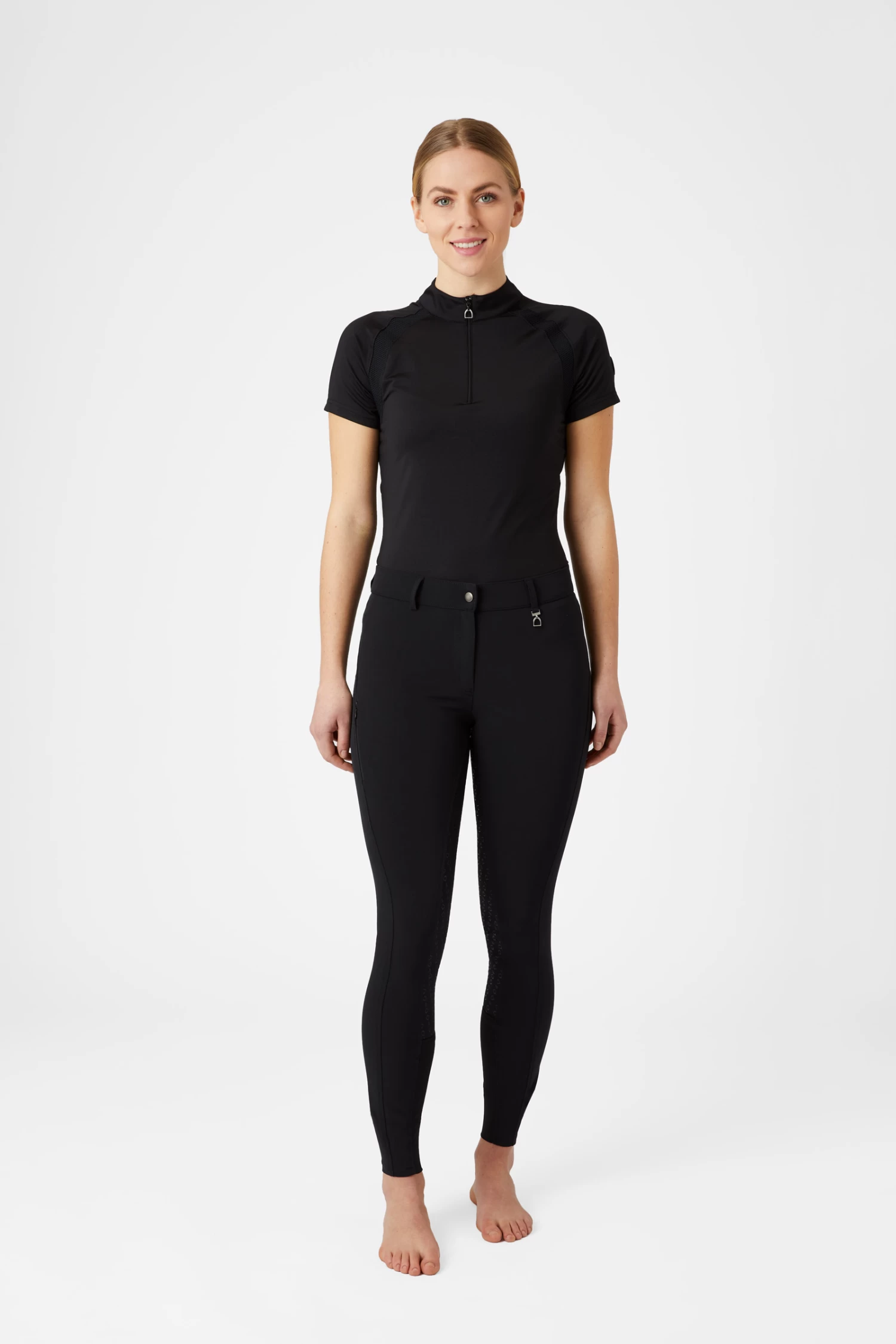 Horze Mila Women's Silicone Full Seat Breeches With High Waist 14 Horze Mila Women's Silicone Full Seat Breeches With High Waist - Image 12