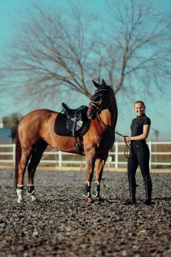 Horze Mila Women's Silicone Full Seat Breeches With High Waist 38 Horze Mila Women's Silicone Full Seat Breeches With High Waist -Sports - Equestrian Riding Shop 36698 BL 8