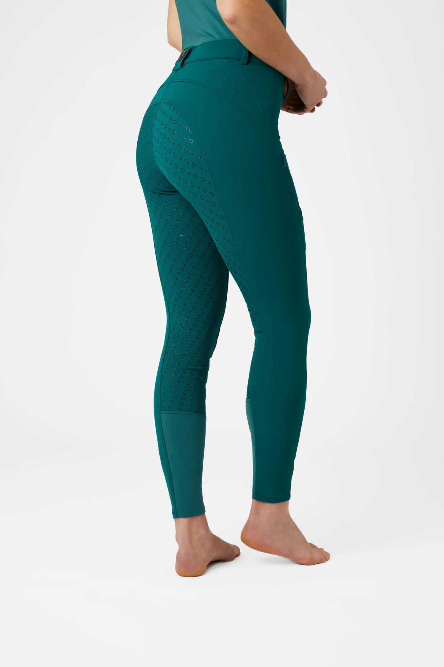 Horze Mila Women's Silicone Full Seat Breeches With High Waist 21 Horze Mila Women's Silicone Full Seat Breeches With High Waist - Image 19