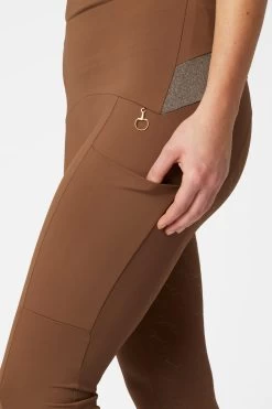 Horze Sagira Women's Silicone Full Seat Riding Tights With Gold Detail 23 Horze Sagira Women's Silicone Full Seat Riding Tights With Gold Detail -Sports - Equestrian Riding Shop 36701 BDBR 5