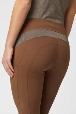 Horze Sagira Women's Silicone Full Seat Riding Tights With Gold Detail 24 Horze Sagira Women's Silicone Full Seat Riding Tights With Gold Detail -Sports - Equestrian Riding Shop 36701 BDBR 6